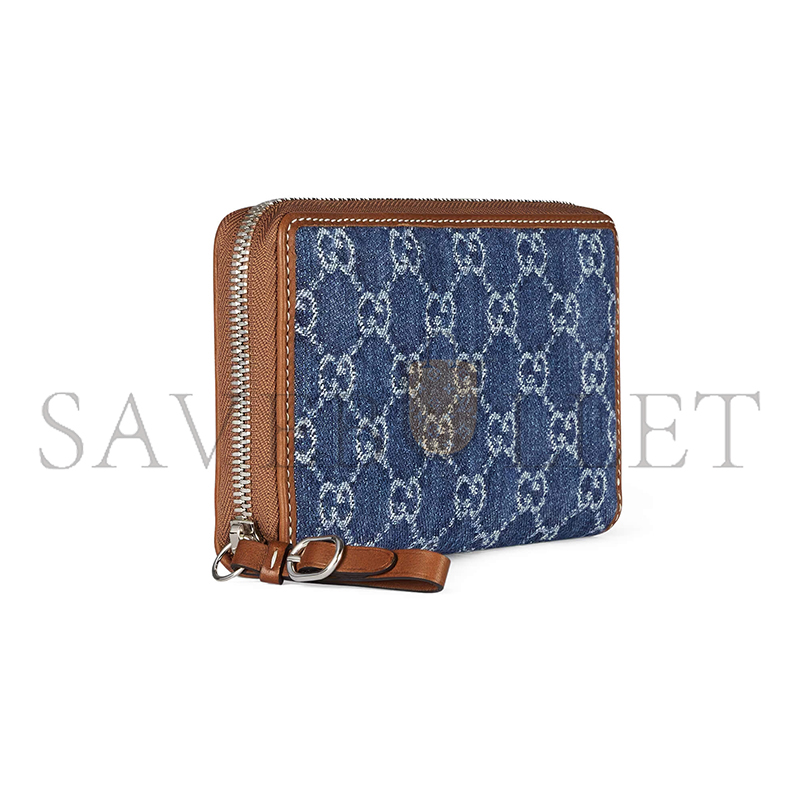 GUCCI GG EMBLEM ZIP AROUND WALLET 821802 (19*11cm)